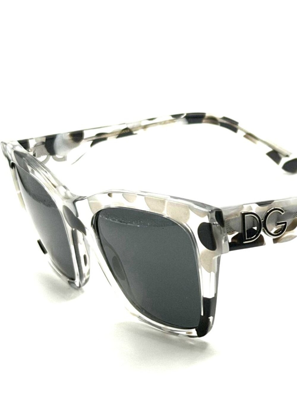 NEW DOLCE GABBANA DG4384 3361/87 CRYSTAL/GREY WOMEN SUNGLASSES 53MM 20 145